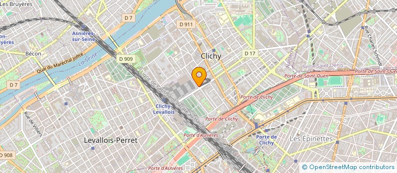 localisation de l'entreprise ADM PROMOTION à CLICHY