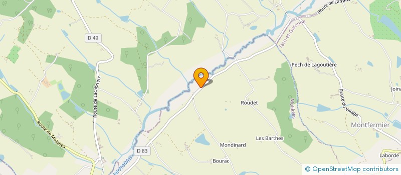 localisation de l'entreprise ADM RAMONAGE  MOLIERES