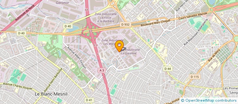 localisation de l'entreprise ADM SAS à AULNAY-SOUS-BOIS