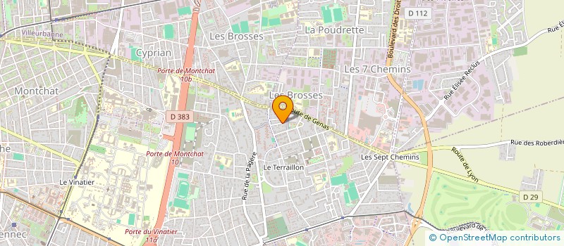 localisation de l'entreprise ADM SERVICES à BRON