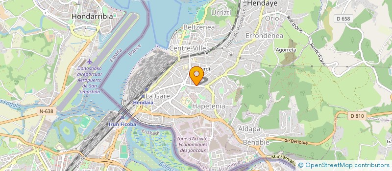 localisation de l'entreprise ADM TAXI à HENDAYE