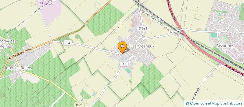 localisation de l'entreprise ADM VI INVEST  LES MESNEUX