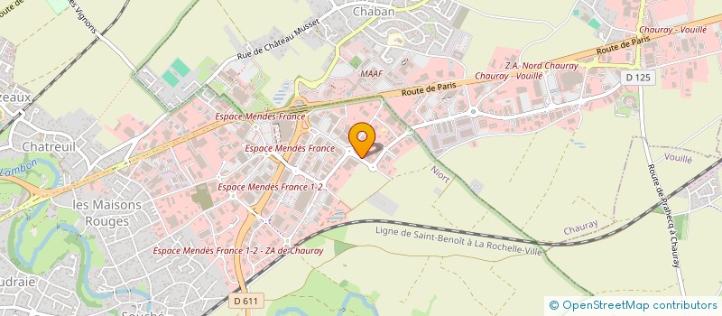 localisation de l'entreprise ADM2 à NIORT