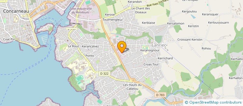 localisation de l'entreprise ADMALO  CONCARNEAU