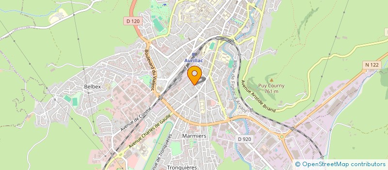 localisation de l'entreprise ADMB à AURILLAC