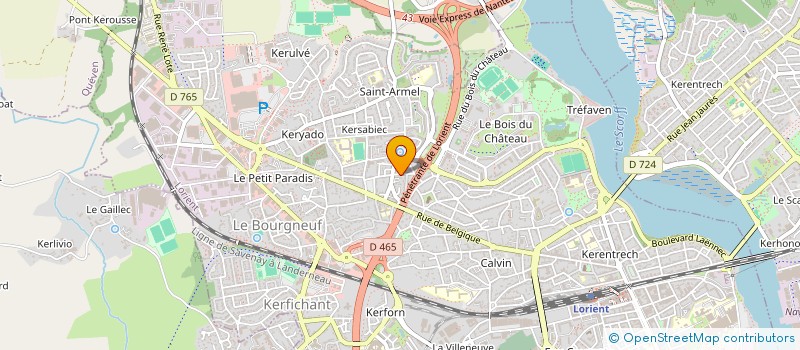 localisation de l'entreprise ADMBATIMENT à LORIENT