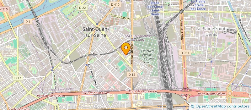 localisation de l'entreprise ADMEA CONSEIL ET FORMATION à SAINT-OUEN-SUR-SEINE