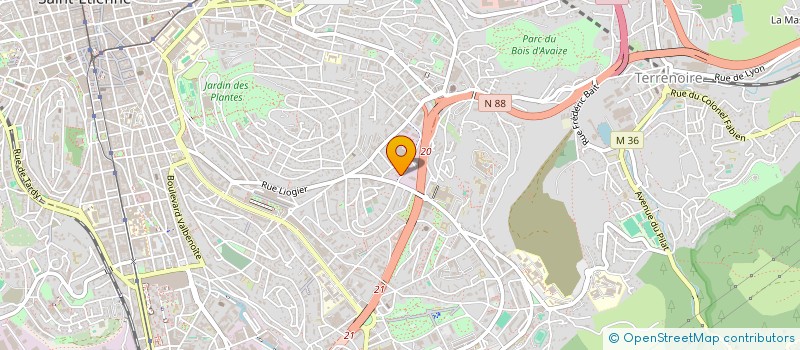 localisation de l'entreprise ADMENTIA  SAINT-ETIENNE