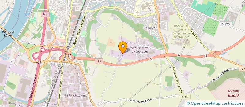 localisation de l'entreprise ADMETIS à VALENCE