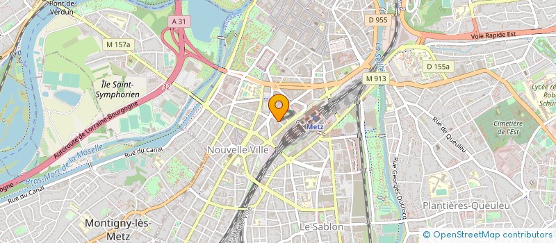 localisation de l'entreprise ADMF  METZ