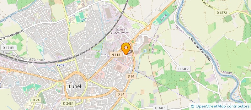 localisation de l'entreprise ADMG3 à LUNEL