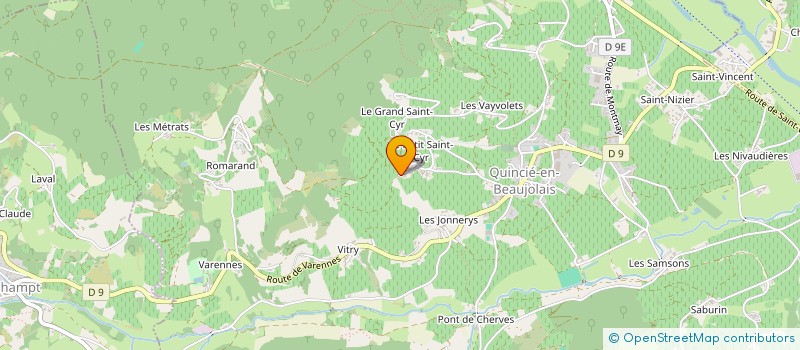 localisation de l'entreprise ADMI  QUINCIE-EN-BEAUJOLAIS