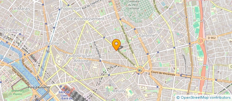 localisation de l'entreprise ADMI DENT à PARIS