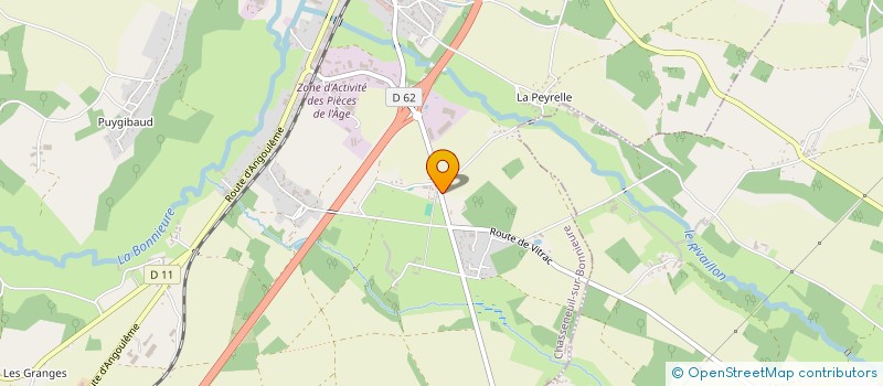 localisation de l'entreprise ADMIN'16  CHASSENEUIL-SUR-BONNIEURE