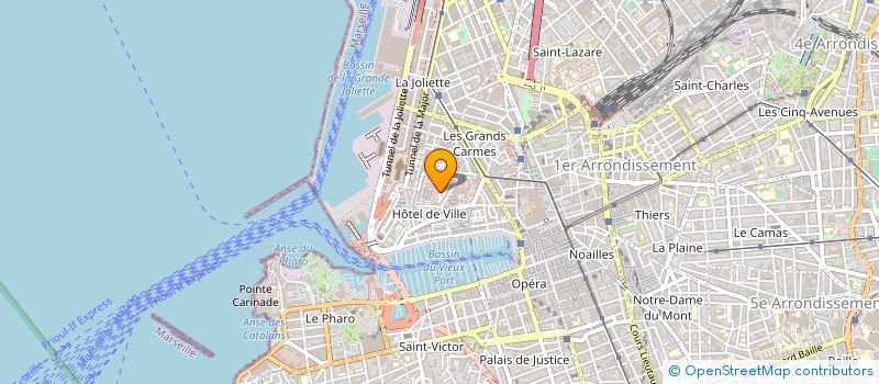 localisation de l'entreprise ADMIN & COM à MARSEILLE