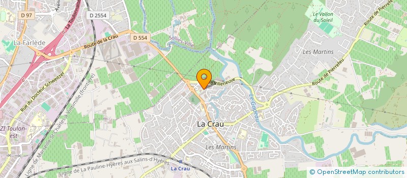 localisation de l'entreprise ADMIN INFOR'VAR à LA CRAU
