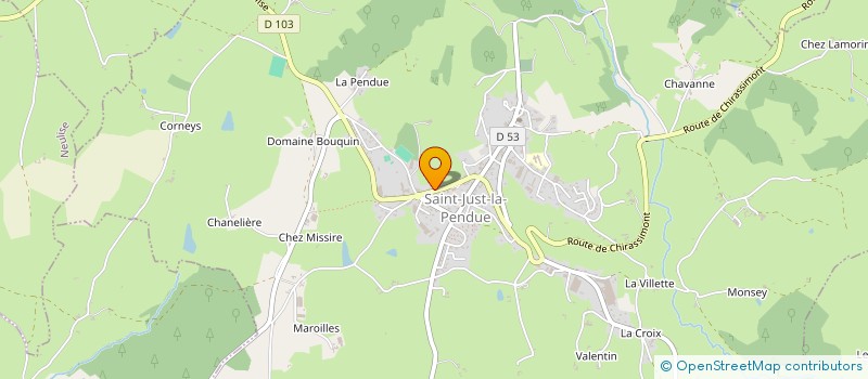 localisation de l'entreprise ADMIN KETTY BEAUCHET à SAINT-JUST-LA-PENDUE