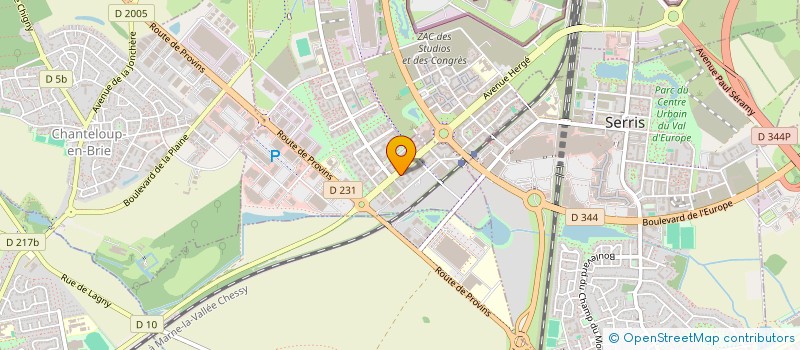 localisation de l'entreprise ADMINBAT  MONTEVRAIN