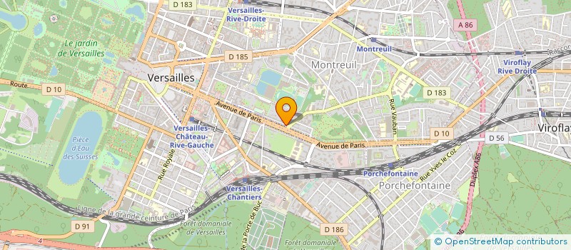 localisation de l'entreprise ADMINEXT à VERSAILLES