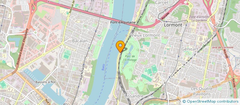 localisation de l'entreprise ADMINIST GESTION COMPTAB INFORMATION à LORMONT