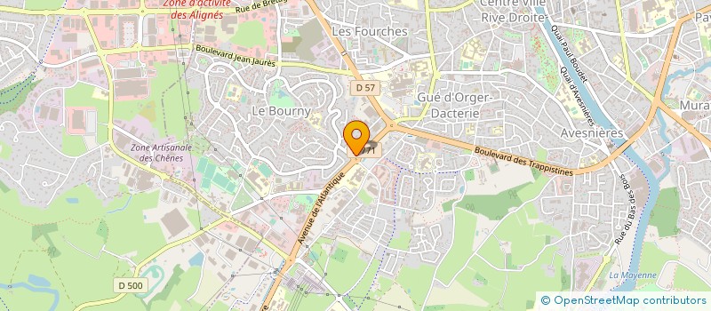 localisation de l'entreprise ADMINISTRATIF COMMERCIAL ETUDE à LAVAL