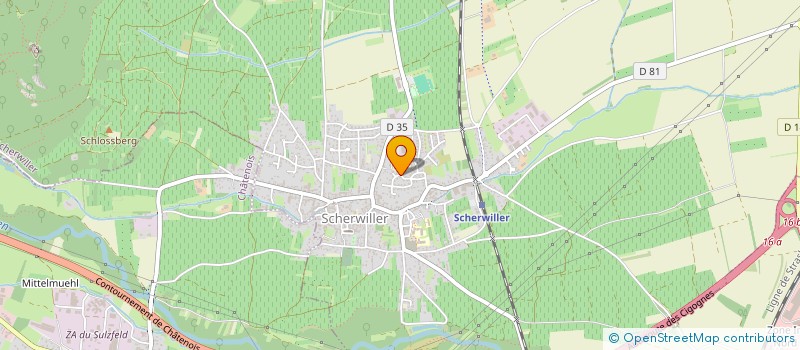 localisation de l'entreprise ADMINISTRATION DU CIMETIERE ISRAELITE  SCHERWILLER