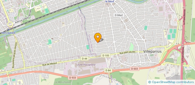 localisation de l'entreprise ADMINISTRATION & GESTION ENTREPRISE IDF à VILLEPARISIS