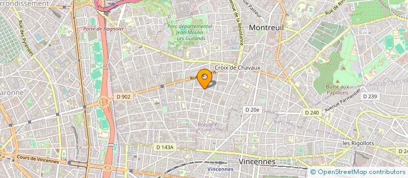 localisation de l'entreprise ADMINISTRATION GESTION IMMOBILIERE  MONTREUIL