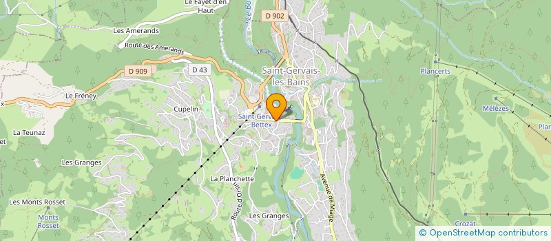 localisation de l'entreprise ADMINISTRATION IMMOBILIERE SAVOYARDE à SAINT-GERVAIS-LES-BAINS