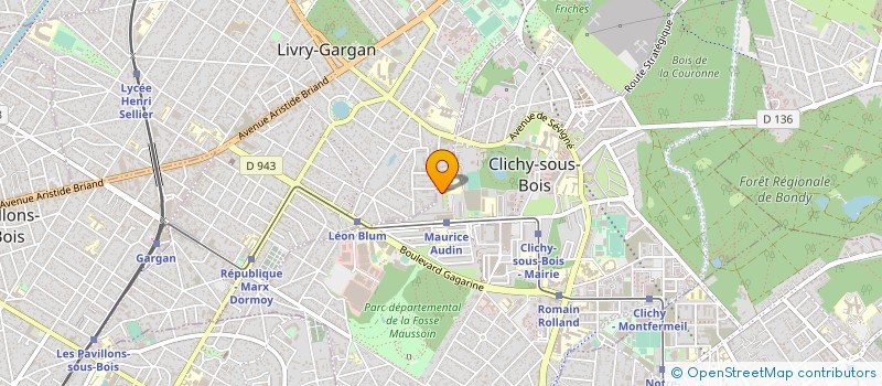 localisation de l'entreprise ADMIR ENTREPRISE à CLICHY-SOUS-BOIS