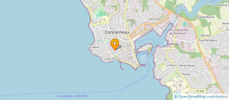 localisation de l'entreprise ADMIRAL à CONCARNEAU