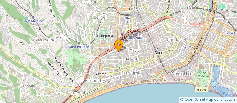localisation de l'entreprise ADMIRAL DE GRASSE à NICE