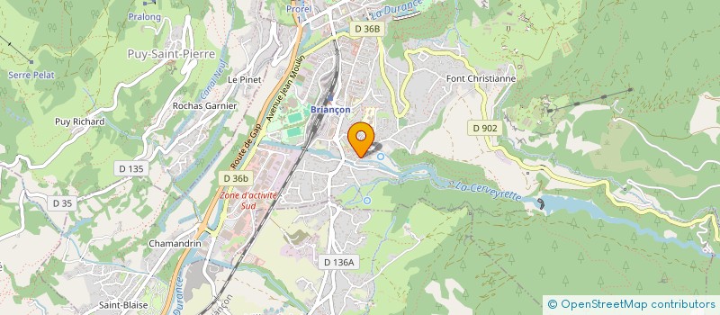 localisation de l'entreprise ADMIRATEUR DE BACCHU BER  BRIANCON