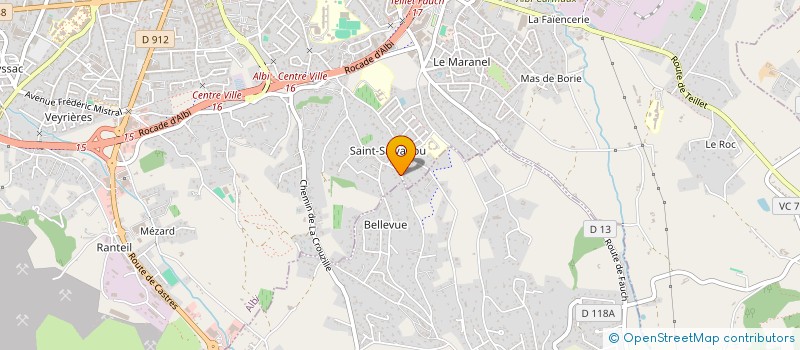 localisation de l'entreprise ADMJ à ALBI