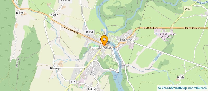 localisation de l'entreprise ADMJ DES LACS  PONT-DE-POITTE