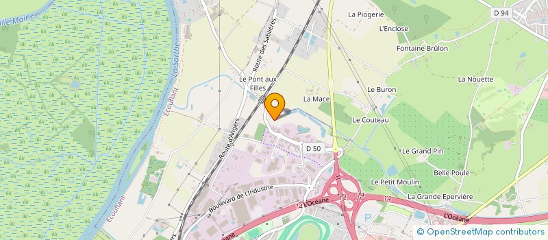 localisation de l'entreprise ADML à ANGERS