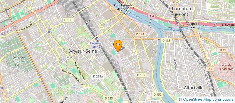 localisation de l'entreprise ADMORAH à IVRY-SUR-SEINE