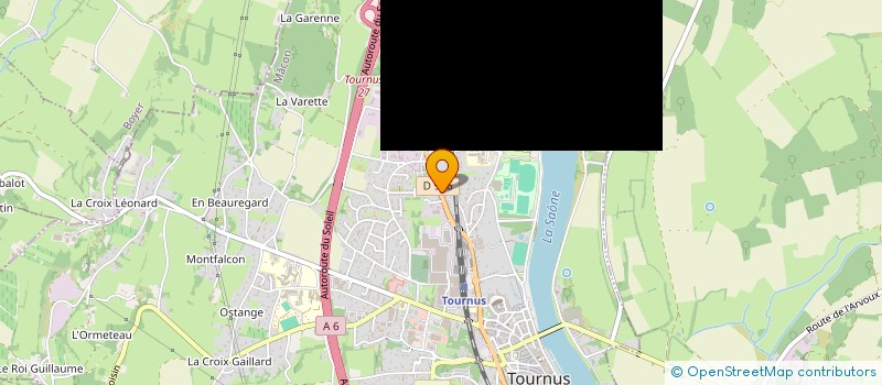 localisation de l'entreprise ADMR 71 SANTE à TOURNUS