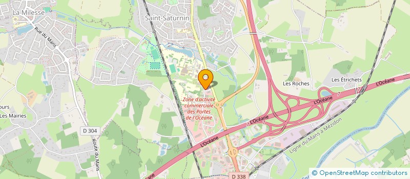localisation de l'entreprise ADMR 72 TLCA à SAINT-SATURNIN