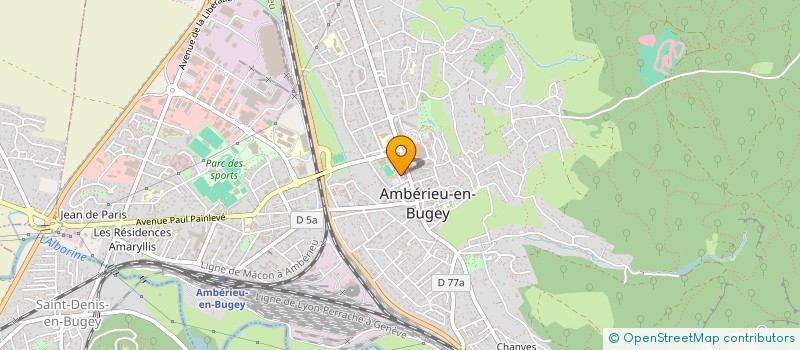 localisation de l'entreprise ADMR AMBERIEU - ST MAURICE à AMBERIEU-EN-BUGEY