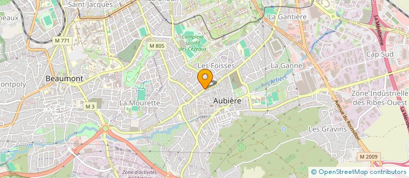 localisation de l'entreprise ADMR AUBIERE  AUBIERE