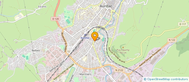 localisation de l'entreprise ADMR BABYOOSE à AURILLAC