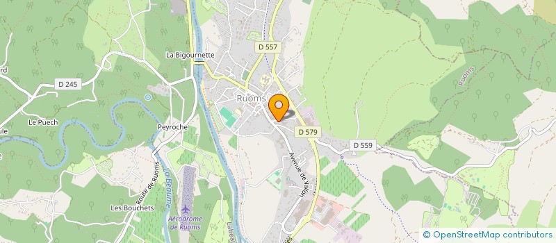 localisation de l'entreprise ADMR BAS VIVARAIS à RUOMS