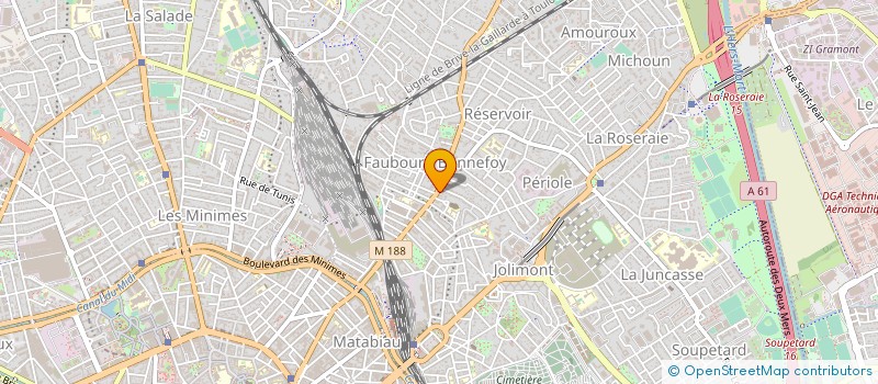 localisation de l'entreprise ADMR BONNEFOY MATABIAU à TOULOUSE