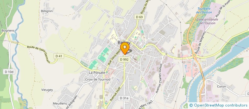 localisation de l'entreprise ADMR BUGEY COLOMBIER à BELLEY