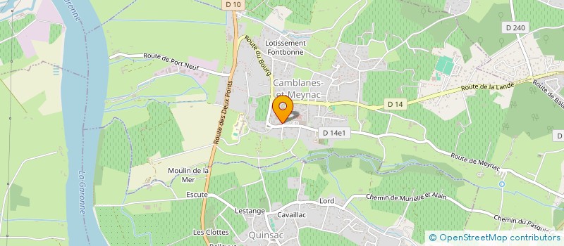 localisation de l'entreprise ADMR CAMBLANES  CAMBLANES-ET-MEYNAC