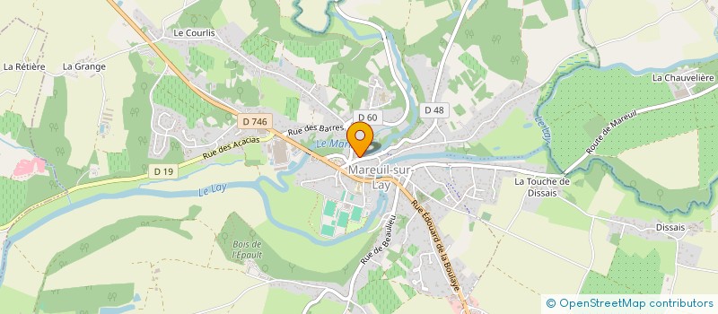 localisation de l'entreprise ADMR CENTRE DE SOINS INFIRMIERS à MAREUIL-SUR-LAY-DISSAIS