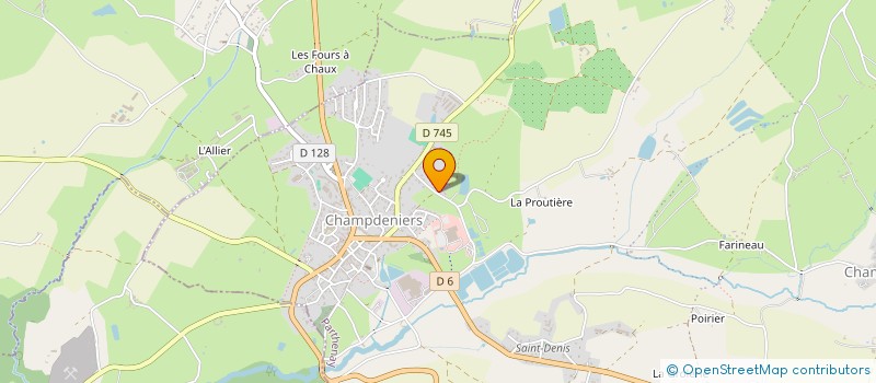 localisation de l'entreprise ADMR CHAMPDENIERS  CHAMPDENIERS