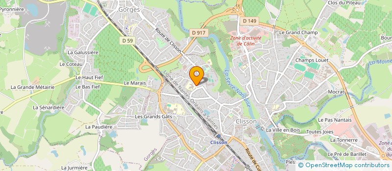 localisation de l'entreprise ADMR CLISSON VAL DE SEVRE à CLISSON