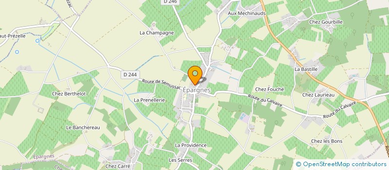 localisation de l'entreprise ADMR COZES  COZES